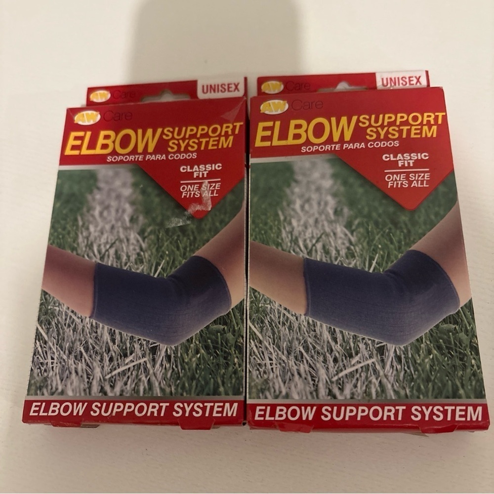 2 Elbow Elastic Compression Sleeve Elbow Brace Tennis Arthritis Bursitis Relief